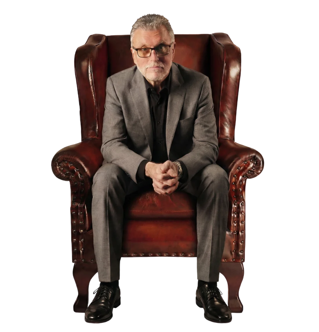 Sean Collins, seated
